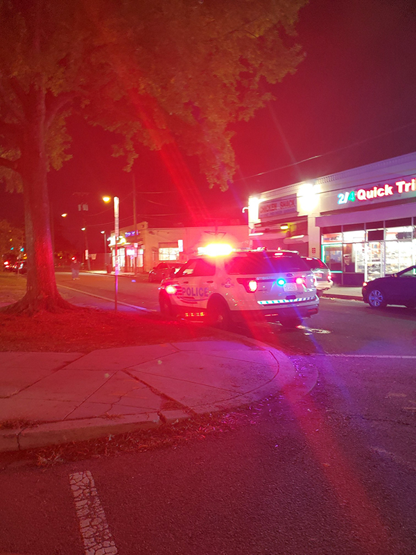 Off-duty police car