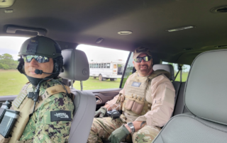 Security Officers in a car