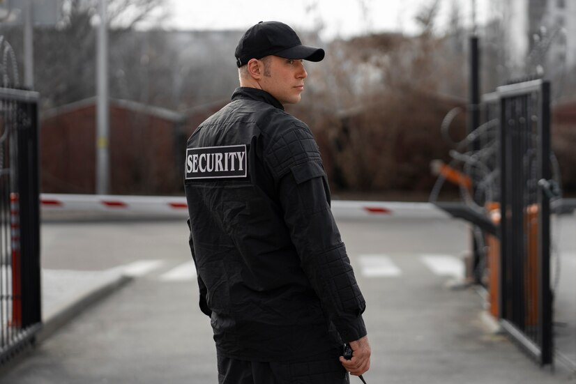 Trained security expert on duty