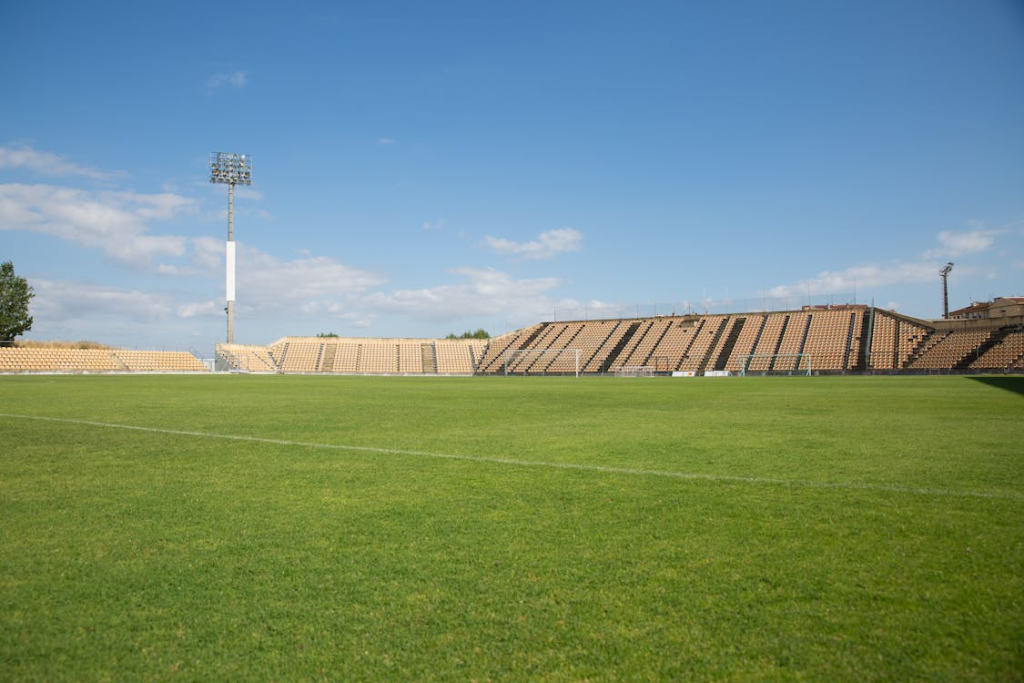An empty stadium