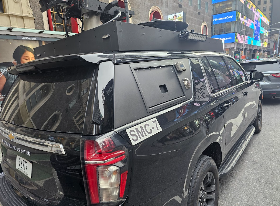 A vehicle prepared for coordinated executive transportation.