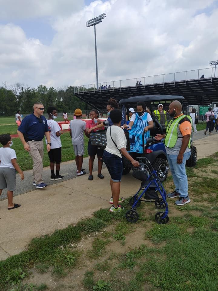 Security officials at a game