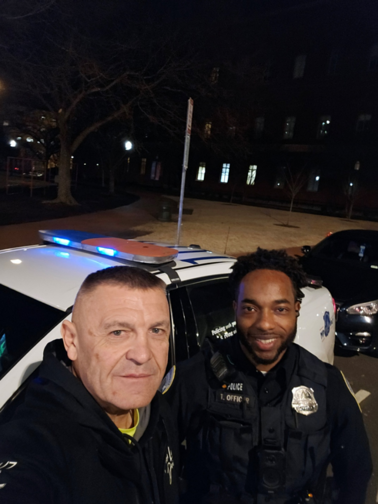 Security officials from Operational Police Protective Services