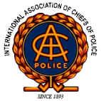 A blue and yellow logo for a police department.